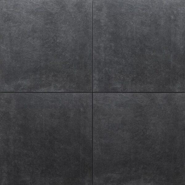 Keramische tegel Sasso Nero Tre 60x60x3 cm