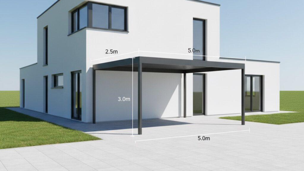 Carport vergunningsvrij afmetingen
