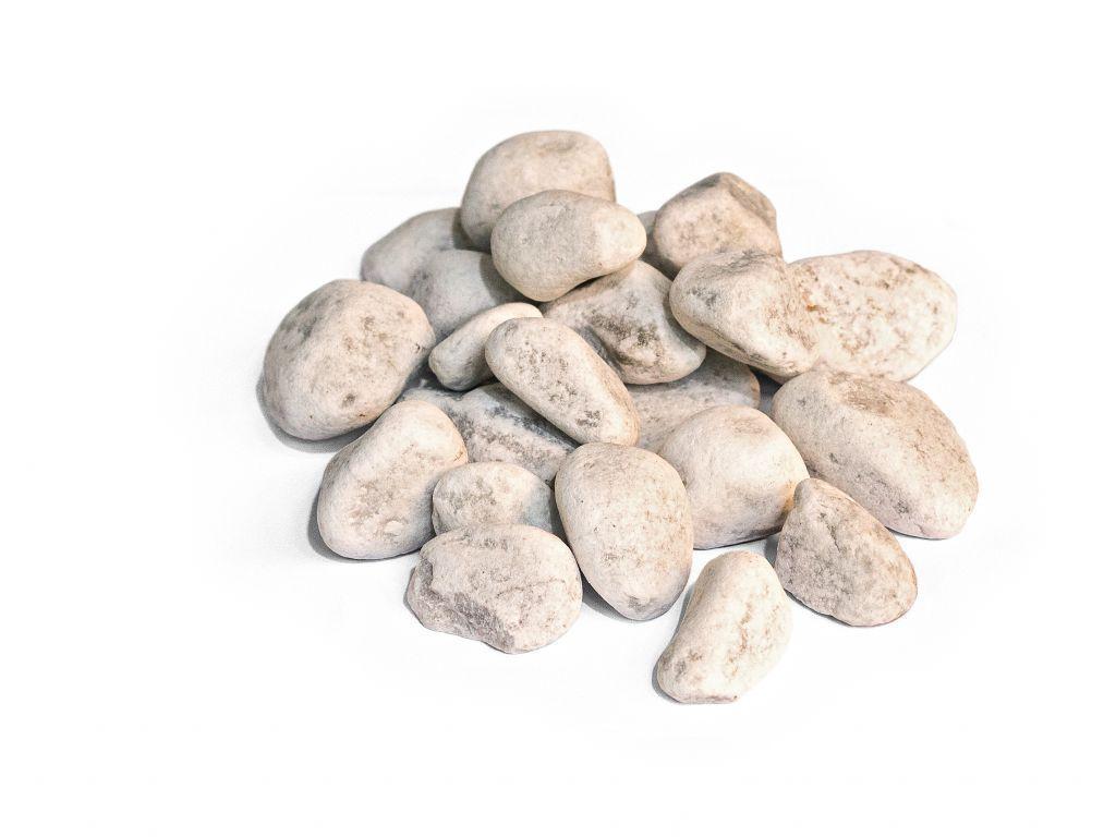 Carrara Rond 40-60 mm per bigbag – Luxe witte sierkeien
