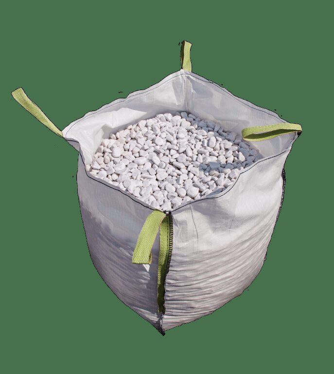 Carrara Rond 40-60 mm per bigbag – Luxe witte sierkeien - Afbeelding 3
